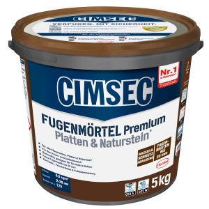 Eimer Cimsec Premium Fugenmörtel Platten & Naturstein Manhattan, 5 kg.