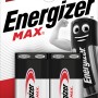 Energizer Max 9V E-Block Alkaline Batterien, 2er-Pack. Langlebige Batterie für Geräte des täglichen Bedarfs.
