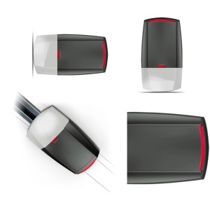 Torantrieb für Sektionaltor, Garagentoröffner in Grau und Weiß.