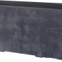 Anthrazitfarbener Deroma Pflanzkasten Millennium, 39x99,3x37,6 cm, aus robustem Kunststoff.