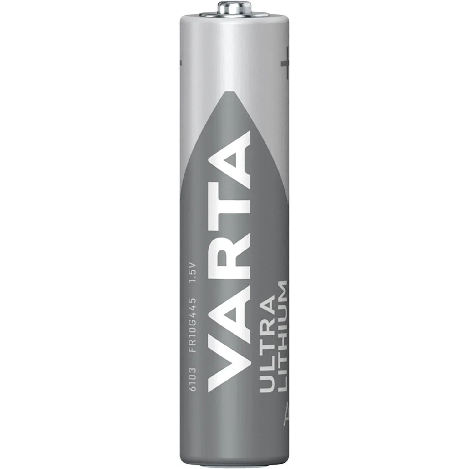 Varta Ultra Lithium Micro (AAA) Batterie, 2er-Pack. Silberne Batterie für z.B. Digitalkameras.