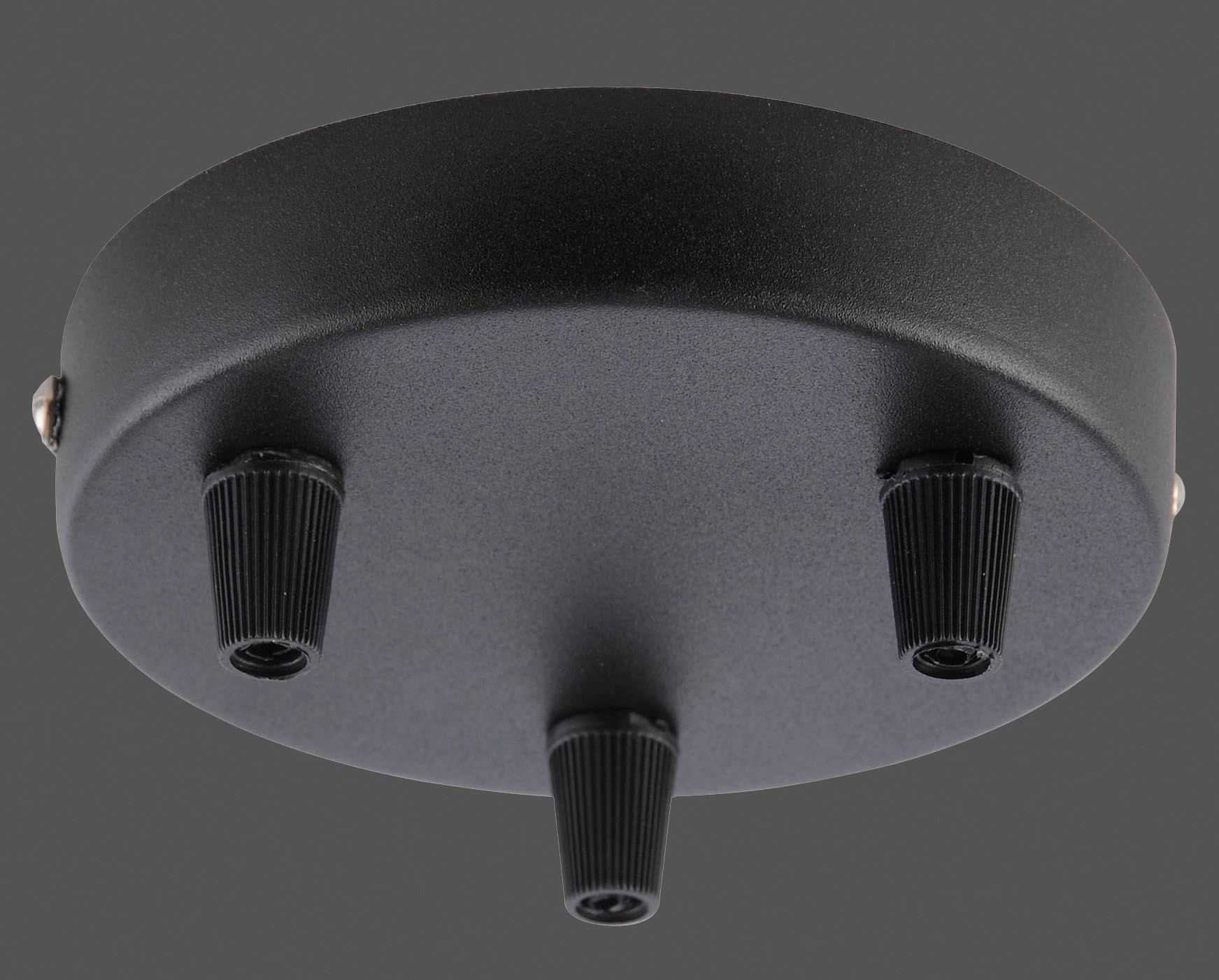 Lampen Baldachin Metall - 5 Loch In Weiß Für Deckenmontage Ø120mm