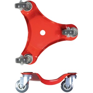 Wagner Transporthilfe, rot, mit drei Rollen, Tragkraft 100 kg.