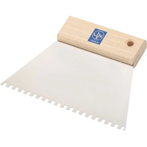 LUX Leimverteiler Classic 150 mm mit 4x4 mm Zahnung für gleichmäßigen Klebstoffauftrag.