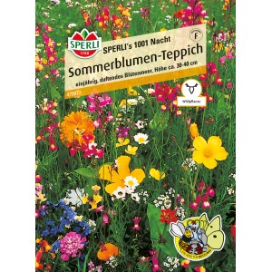 Samenpackung Sperli Sommerblumenteppich 1001 Nacht mit farbenprächtiger Blütenmischung.