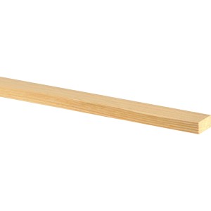 Flache Lärche Leiste, 9,2x18,7x2000mm, ideal für Bastelarbeiten und zur Gestaltung im Innen- und Außenbereich.