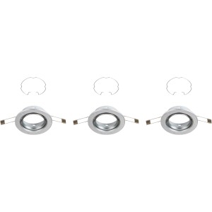 Briloner Einbaustrahler 3er-Set GU10 Alumium Ø 8,6 cm schwenkbar