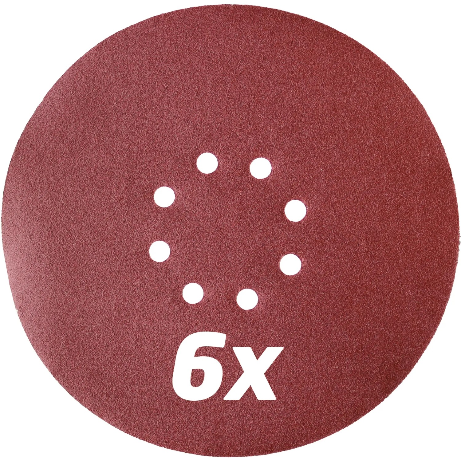 6er-Pack Schleifscheiben für Einhell Trockenbauschleifer, Körnung P60, P80, P120.