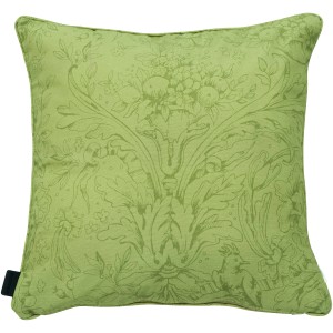 Grünes Madison Zierkissen Outdoor Nori, 50x50 cm, mit floralem Muster für Gartenmöbel.