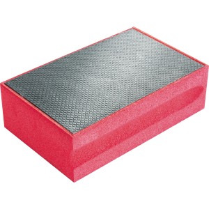 LUX Diamant Schleifpad, 58x94mm, 200er Körnung, rot, für Maurer-, Fliesenleger- & Verlegewerkzeuge.