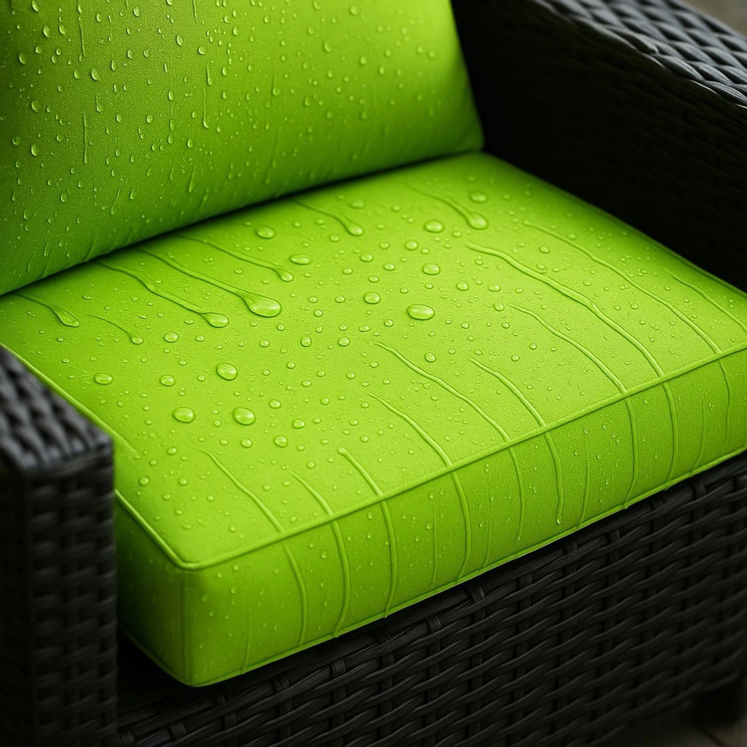 Gartenkissen-Set Lemon für Polyrattan-Möbel, wasserabweisend, 140x50x50cm.