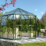 Vitavia Gewächshaus Galaxis 9000 Smaragd mit ESG/HKP Verglasung im Garten.