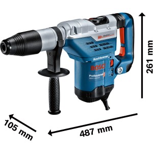 Bosch Professional Bohrhammer GBH 5-40 DCE, blauer Bohrhammer für Stein, Naturstein und Beton.