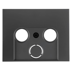 Berker Antennen-Steckdose Zentralstück, 2/3-Loch, Anthrazit, für Abdeckrahmen