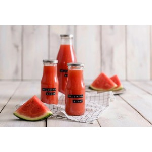 Dr. Oetker Smoothie Flaschen (250ml) mit Melonen-Sirup, Küchenhelfer.