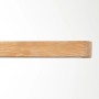 Detailaufnahme: LED-Pendelleuchte Ainara, 80 cm, Kiefer Braun/Schwarz, Holzstruktur sichtbar.