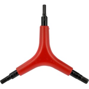 Fischer Dreiarm-Innensechskantschlüssel (4/5/6 mm) für Reparaturen und Montagearbeiten.