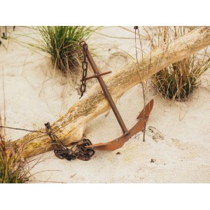 Ferrum Art Design Deko-Anker aus Edelrost, 42 cm, Gartendeko.