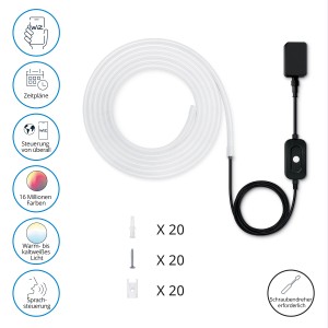 WiZ Outdoor LED-Strip 5m: Smarte, flexible Außenbeleuchtung mit Farbwechsel.