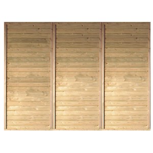 Karibu Rückwand für Einzelcarport, kesseldruckimprägniert, aus Holz.
