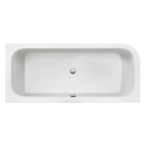 Ottofond Eckbadewanne Spirit, 180x80 cm, Weiß, Links. Raumspar-Badewanne mit Ab- und Überlaufgarnitur.