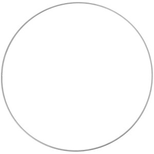 Glorex Metallring Silberfarben 30 cm