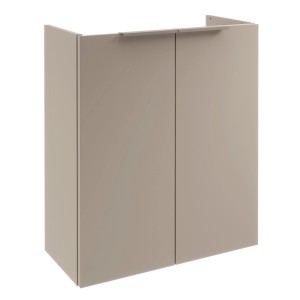 Fackelmann Mini-Waschtischunterschrank SBC, Cubanit Grau, 52x60x24cm, Teil eines Badmöbel-Sets.