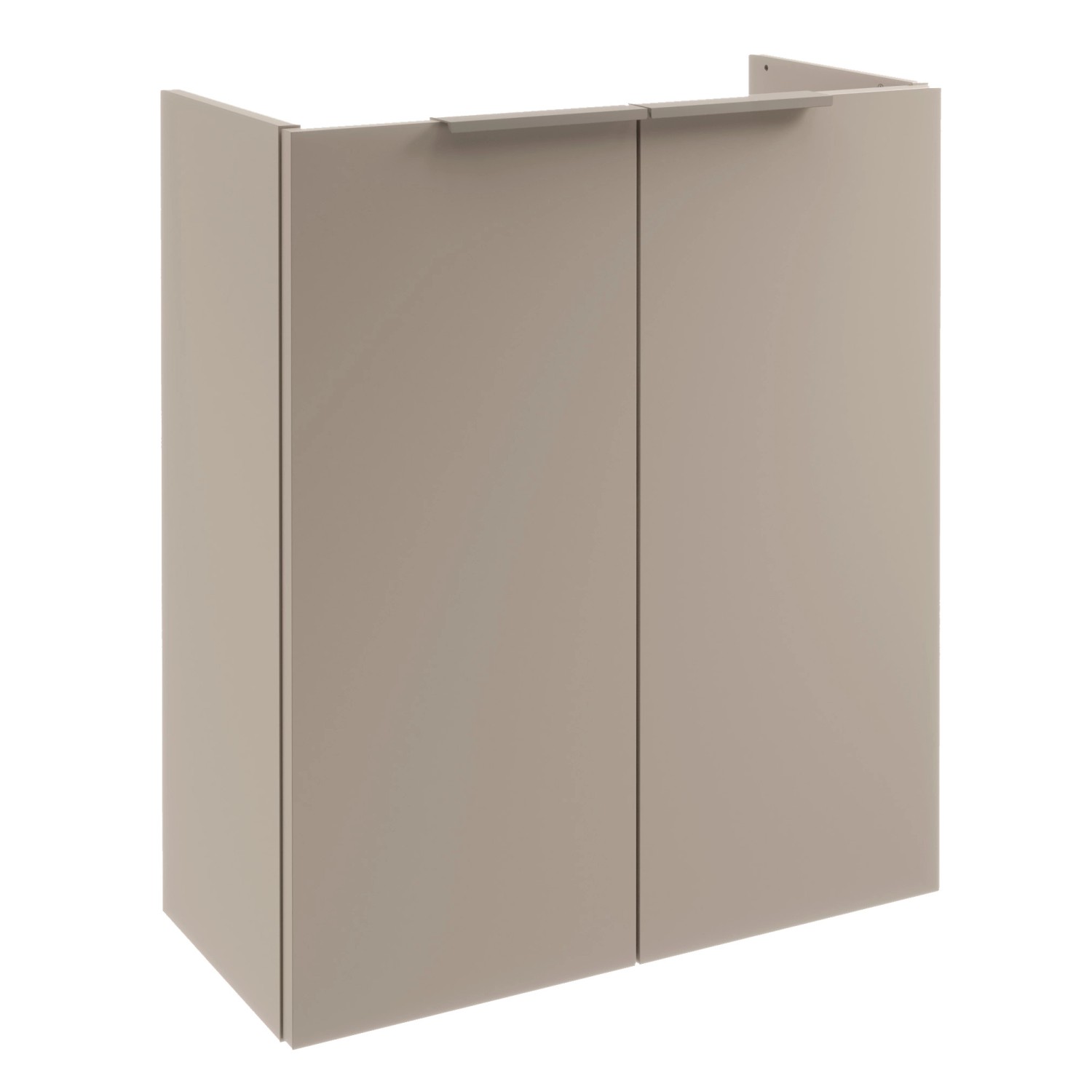 Fackelmann Mini-Waschtischunterschrank SBC, Cubanit Grau, 52x60x24cm, Teil eines Badmöbel-Sets.