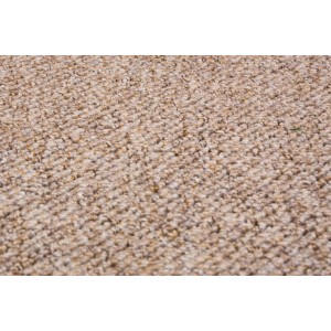 Detailaufnahme Teppichboden Kairo hellbeige, Meterware, robuste Schlingenstruktur.