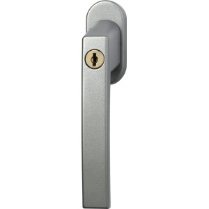Abus Fenstergriff FG210 S, abschließbarer Fenstergriff aus Zinkdruckguss in Silber.