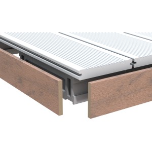 Dreamdeck Abschlussleiste WPC Bicolor Mandel 1cm x 8cm x 200cm