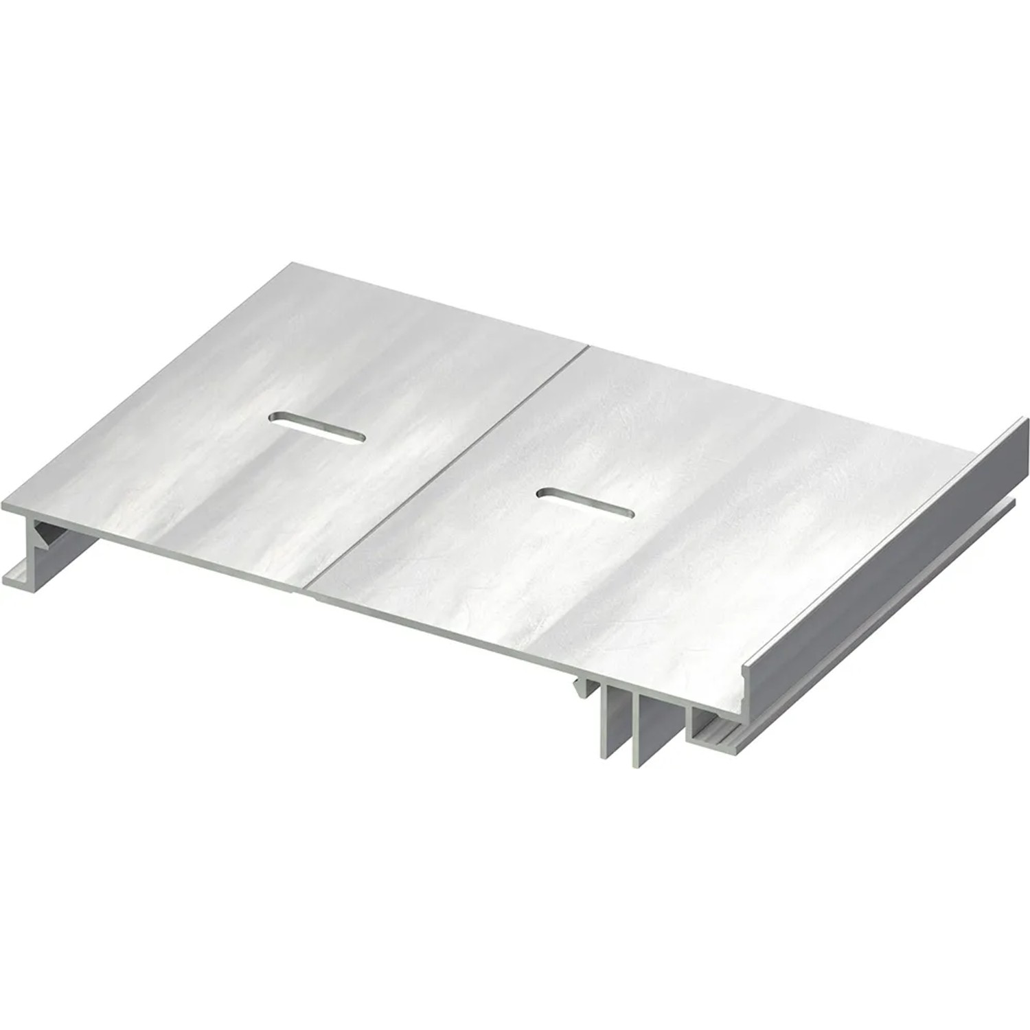 GS Terrassen Randhalter aus Aluminium für Plattenlager (Stellfußhöhe 27-40 mm).
