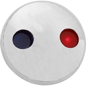 Indexpunkt für baliv Küchenarmatur KI-1270/KI-1290, verchromt, mit rot-blauer Markierung.