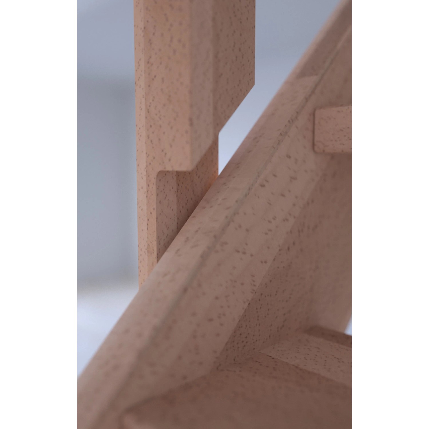 Treppe Mykonos Pro Buche Gerade 90 cm Setzstufen Holz-Edelstahl-Geländer R FSC®_4