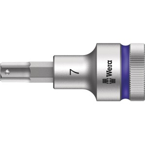 Wera Zyklop Bitnuss 8740 C HF mit 13 mm (1/2")-Antrieb für Innensechskants 7 mm
