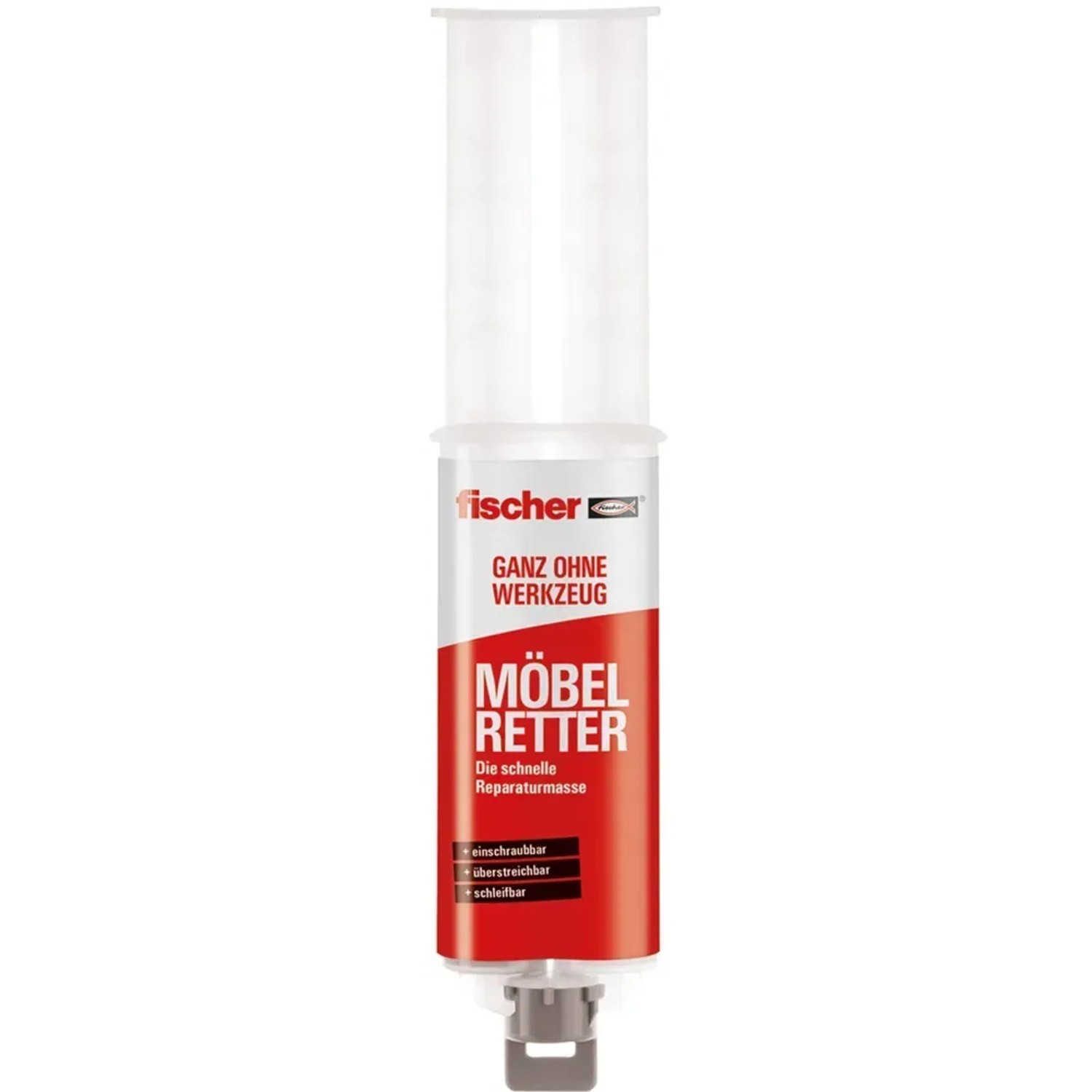 Fischer Möbelretter 15g, Reparaturmasse für Holzmöbel, zum Kleben und Ausbessern.