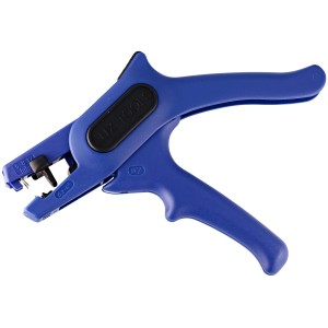 Blaue LUX Abisolierzange Comfort, Zange zum Abisolieren von Kabeln und Drähten.