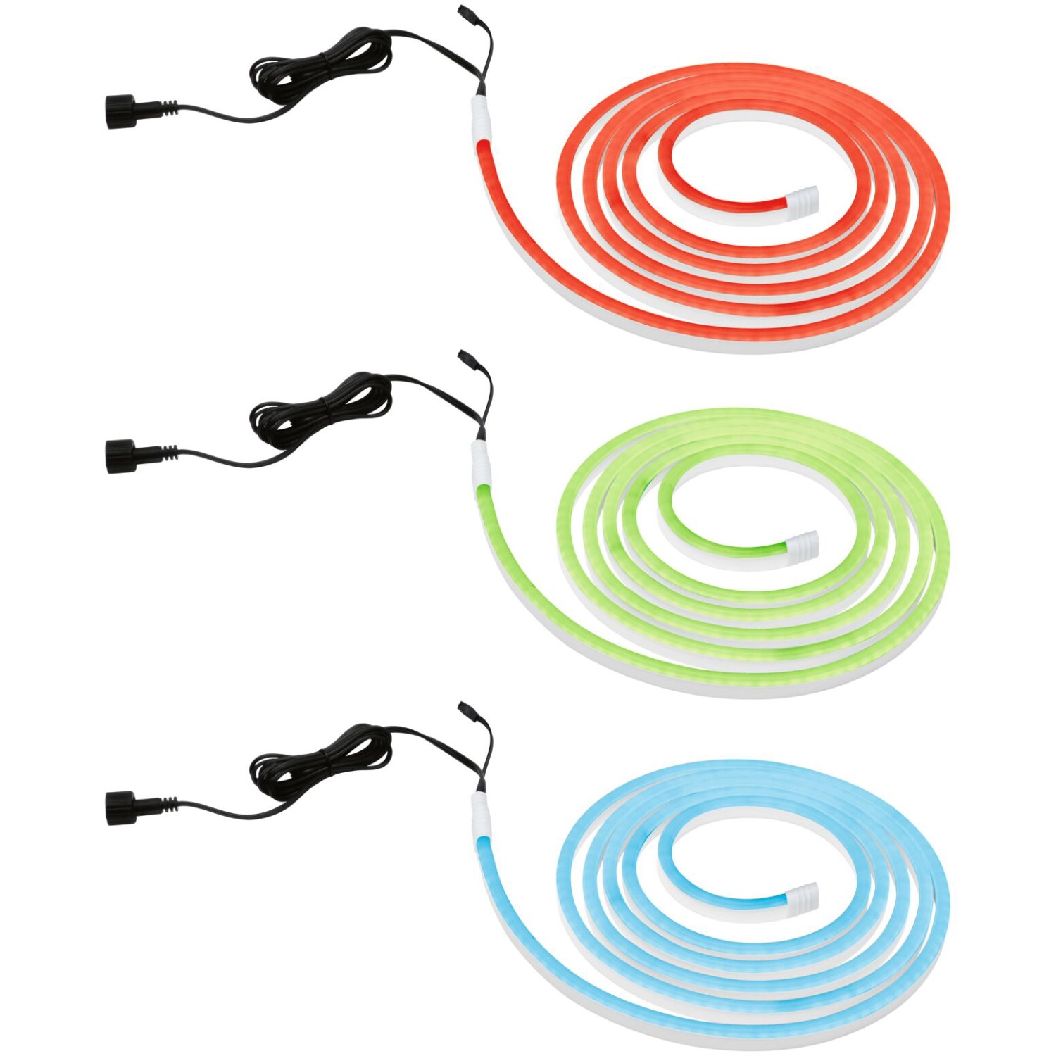 Paulmann SimpLED RGB LED Streifen Set, 3m, in Rot, Grün und Blau, für den Außenbereich.