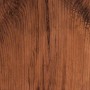 Detailaufnahme: Dunkelbrauner Laminatboden im Pinie Mokka Dekor mit Holzmaserung.