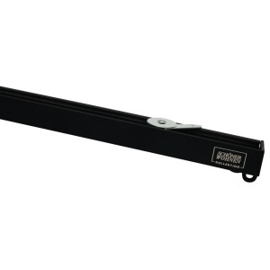 Schwarzes Schöner Wohnen Aluminium Vorhangschienen-Set Emilia, 1-läufig, 200 cm.