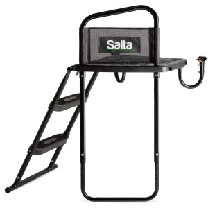 Salta Plattform für Trampoline (65-77cm): Leiter mit Haltegriff für sicheren Aufstieg.