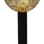 LED-Solar-Teichleuchte mit Flash-Effekt, Kunststoff, Höhe ca. 34 cm.