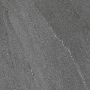 Feinsteinzeug Bodenfliese Burlington, 60x60 cm, Smoke, matte Natursteinoptik.
