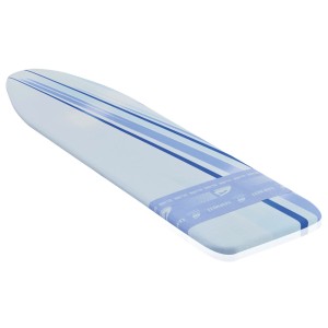 Leifheit Bügeltischbezug Thermo Reflect Glide&Park Universal mit blauen Streifen.