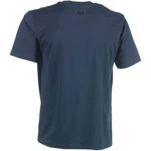 Herock T-Shirt Argo, marineblau, XXXL. Kurzärmliges Arbeits-Shirt mit Rippstrick-Kragen.