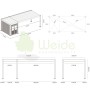 WeideㅤCarport mit Schuppen aus Aluminium | 3 x 7,2 M | Garage anthrazitㅤ_7