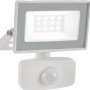 Weißer LED Strahler 10W mit Sensor für Außenbereiche.
