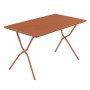 Klappbarer Lafuma Balkontisch Balcony, 72x120x70 cm, Canyon. Gartentisch aus Stahl, ideal für kleine Flächen.