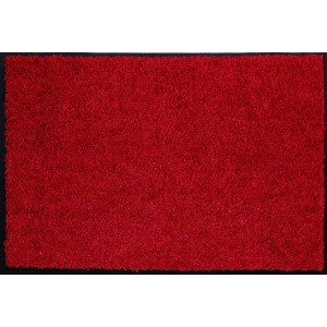 Rote ASTRA Sauberlaufmatte Diamant, 60x80 cm, für den Innenbereich. Fußmatte mit schwarzem Rand.