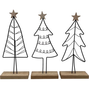Boltze Xmas Dekoaufsteller Nordano 3 24 cm sortiert